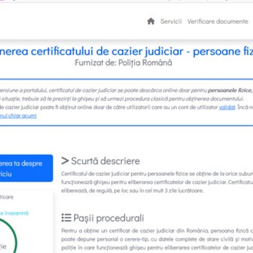 Apariție record de certificate de cazier judiciar în Harghita