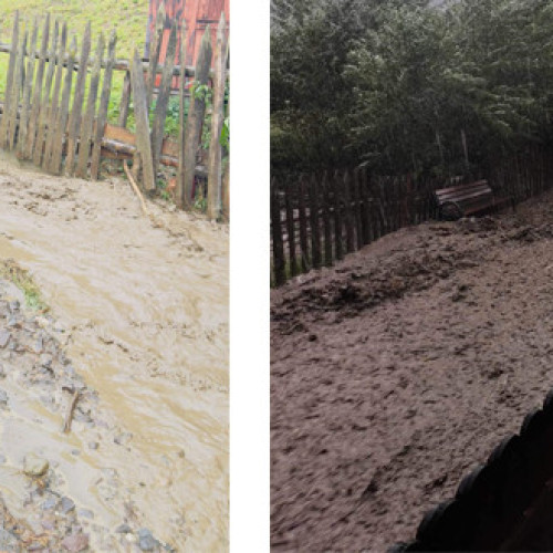 Viituri devastatoare în comuna Corbu, după o ploaie torențială