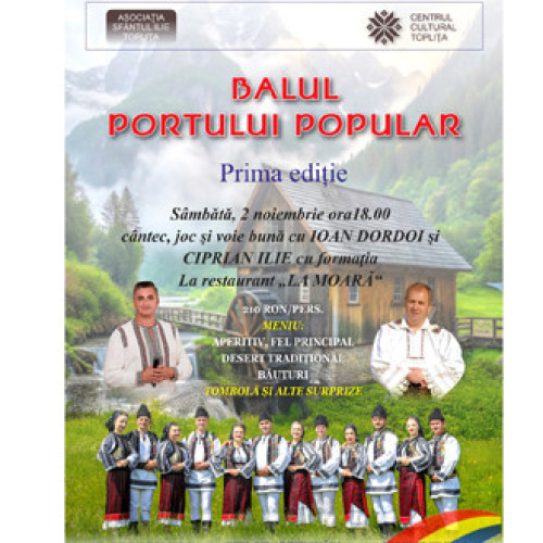 Prima ediție a Balului Portului Popular în Toplița