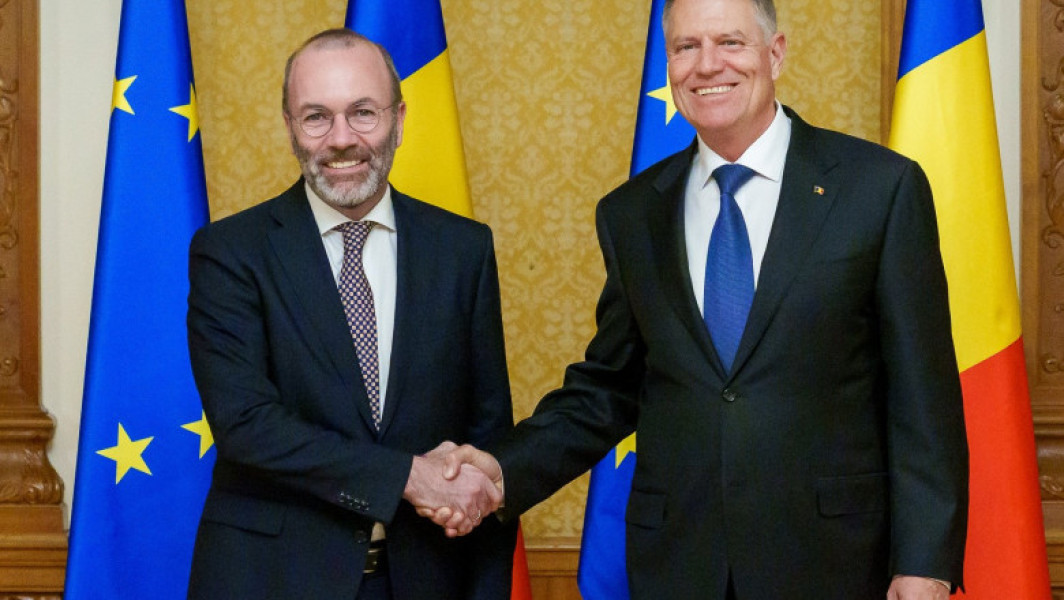 Klaus Iohannis și Manfred Weber au discutat despre viitoarele alegeri europarlamentare în cadrul Congresul PPE de la București. Întâlnirea a avut loc la Palatul Cotroceni, înainte de Congres, și s-a axat pe consolidarea proiectului european.