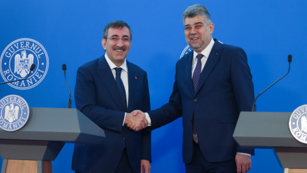 Vicepreședintele Turciei a venit în vizită oficială în România și s-a întâlnit cu Marcel Ciolacu