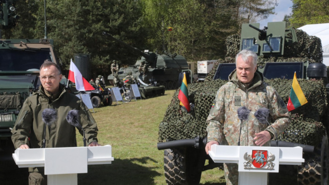 Galerie Foto Demonstraţie de forţă la frontiera dintre Polonia şi Lituania. NATO amintește Rusiei că faimosul Coridor Suwalki rămâne sub protecție