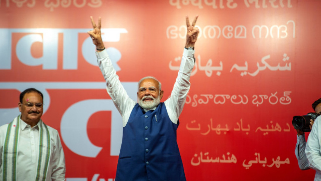 "India i-a transmis un mesaj lui Modi". Premierul indian și-a revendicat victoria în alegeri, dar a pierdut majoritatea parlamentară